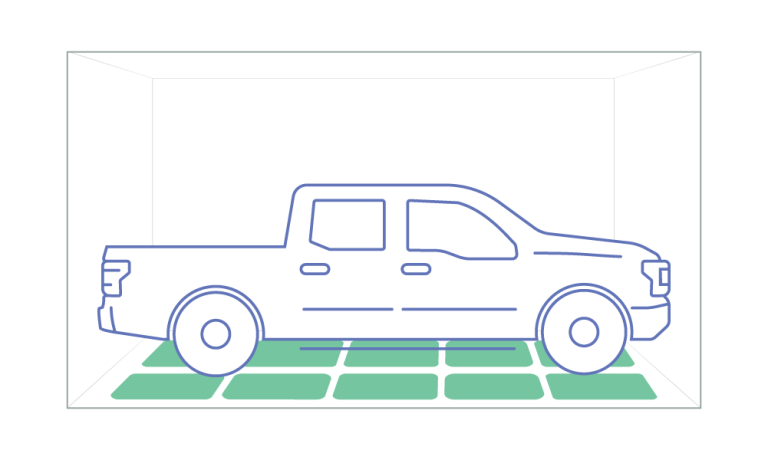 Storage example for a 10′ × 25′ unit