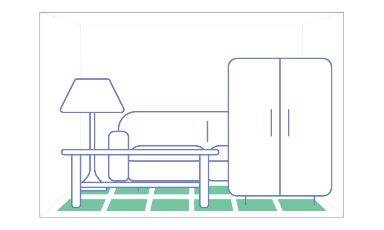 Storage example for a 10′ × 30′ unit